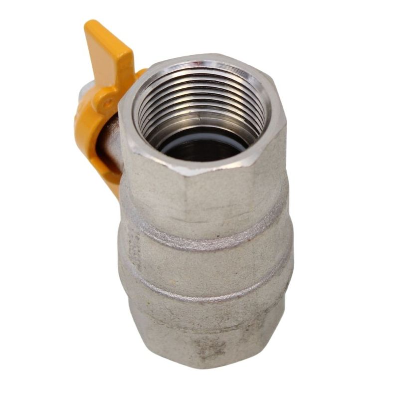 Válvula de Esfera Gás Fêmea BSP Borboleta 1/2" Emmeti