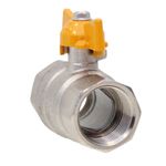 Válvula de Esfera Gás Fêmea BSP Borboleta 1/2" Emmeti