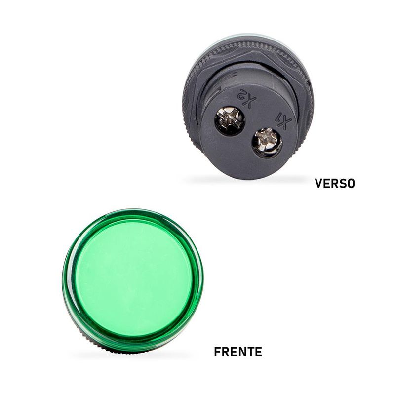 Sinaleiro Led Monobloco 220V IP65 Verde Margirius