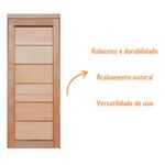 Kit Porta Maciça Eucalipto Rosa Reversível BB022 Bt 14 210x82cm