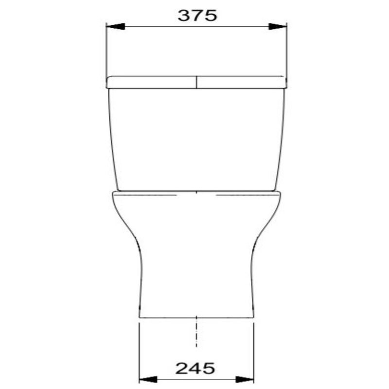 Kit Vaso Sanitário com Caixa Acoplada Vip 3/6L Branco Celite