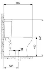 Kit Vaso Sanitário com Caixa Acoplada Vip 3/6L Branco Celite