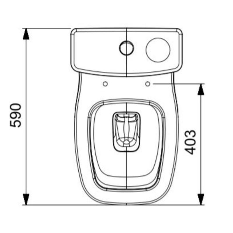 Kit Vaso Sanitário com Caixa Acoplada Vip 3/6L Branco Celite