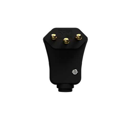 Plugue Móvel 90° Prensa Cabo 2P + T 10A 250V Alumbra