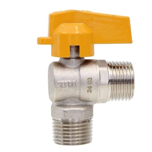 Válvula de Esfera 90 Gás Macho BSP com Alavanca 1/2" Emmeti