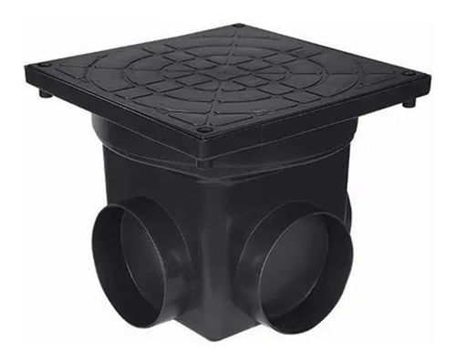 Caixa de Passagem e Inspeção Polipropileno Elétrica Preto 4,5L Taf