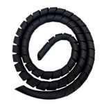 Organizador para Cabos 25mm Preto Sforplast 1,5m