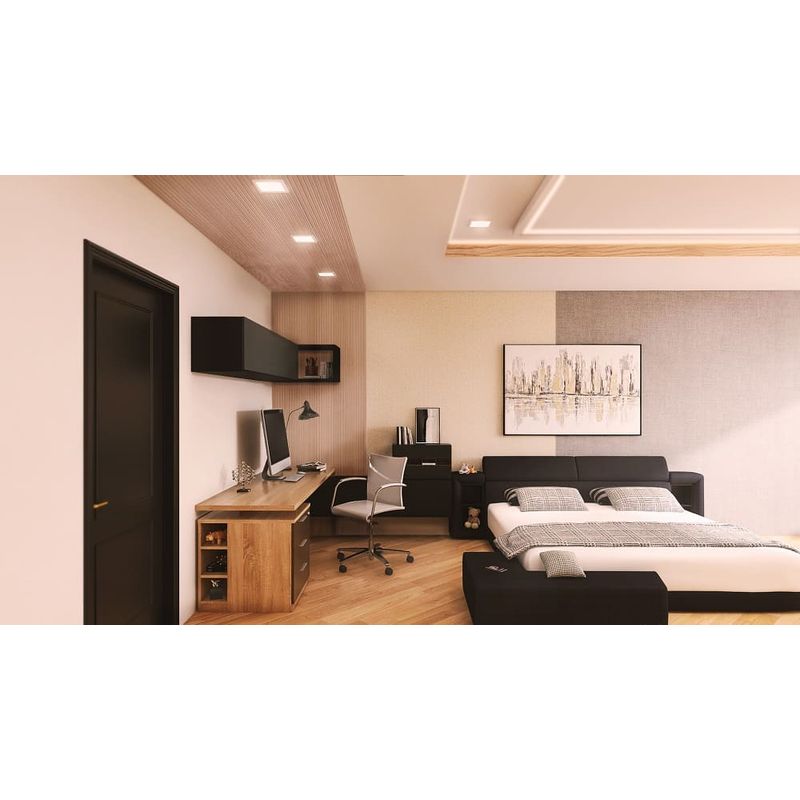 Painel Ripado Poliestireno Sucupira 12,2cmx2,85m