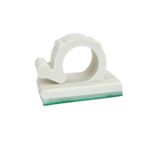 Clip Adesivo 13mm Branco Sforplast 25 Peças