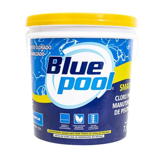 Cloro Granulado Estabilizado Balde 7,5kg Multiação 3x1 Smart BluePool