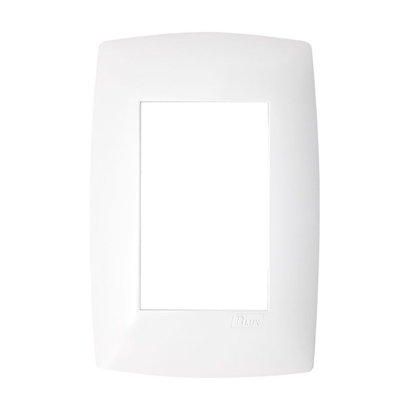 Placa 3 Postos 4x2 com Suporte Branca Home