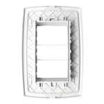 Placa 3 Postos 4x2 com Suporte Branca Home