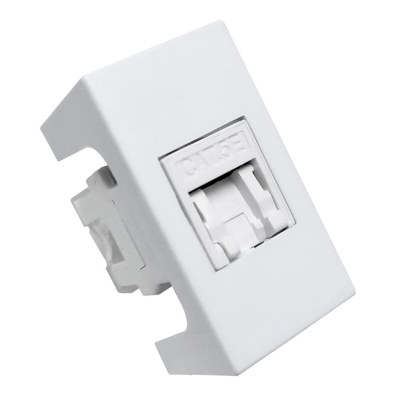 Módulo Tomada Informática RJ45 CAT5E Branco Home