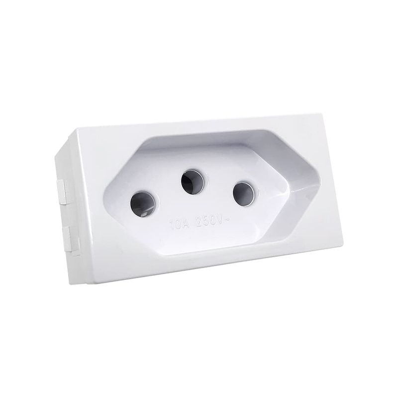 Módulo Tomada 2P+T 10A/250V Branco Home