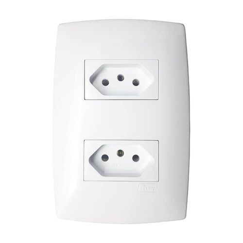 Conjunto 2 Tomadas 2P+T 10A 4x2 Home B.Lux