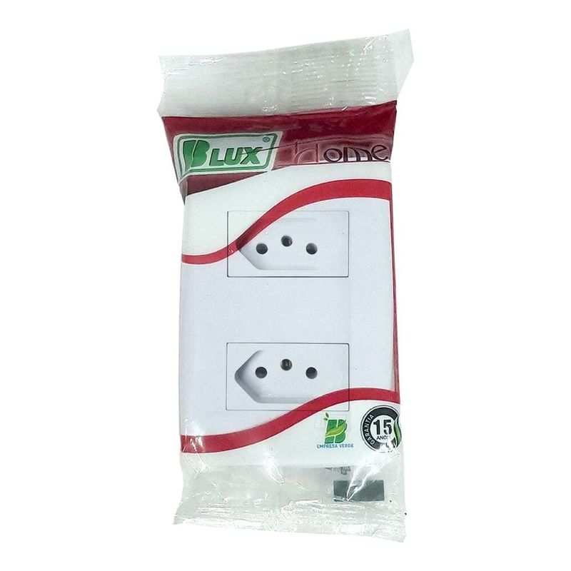 Conjunto 2 Tomadas 2P+T 10A/250V 4x2 Branco Home