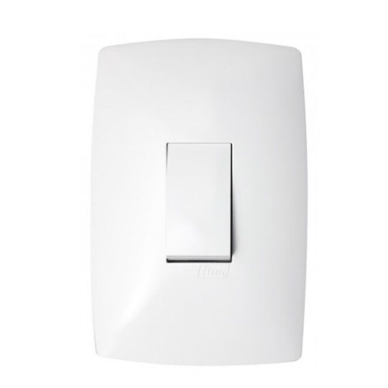 Conjunto Interruptor Simples 10A/250V 4x2 Branco Home
