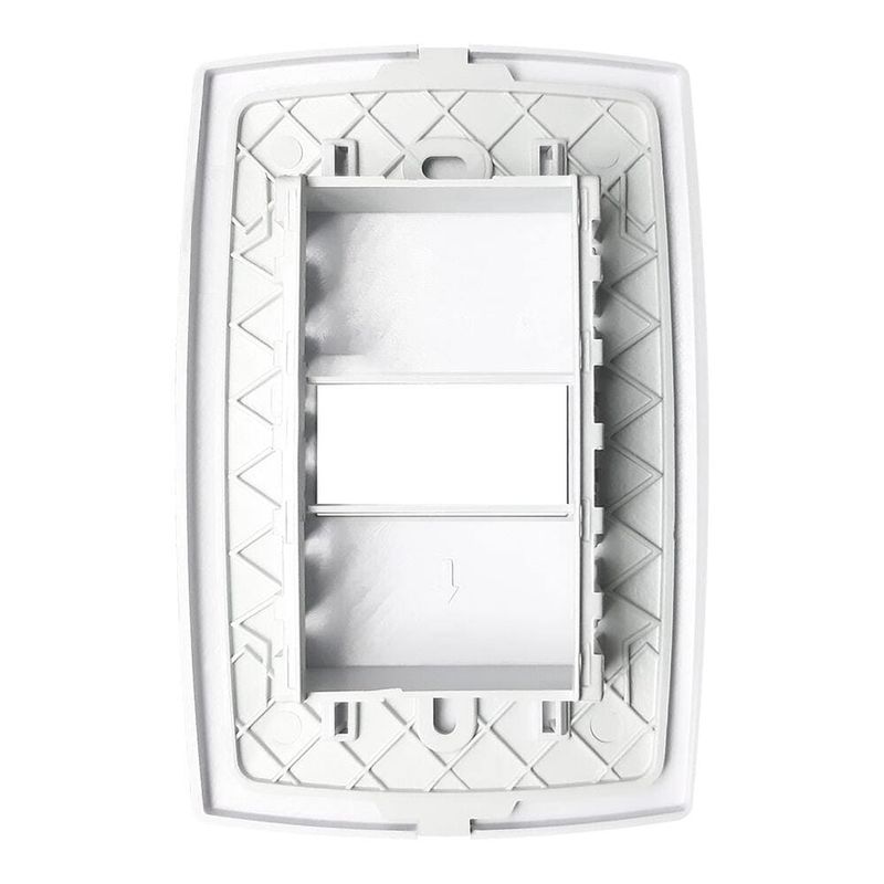 Placa 1 Posto 4x2 com Suporte Branca Home