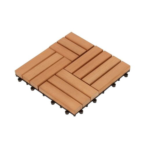 Mini Deck de Madeira Modular Sevilha Eucalipto 30x30cm