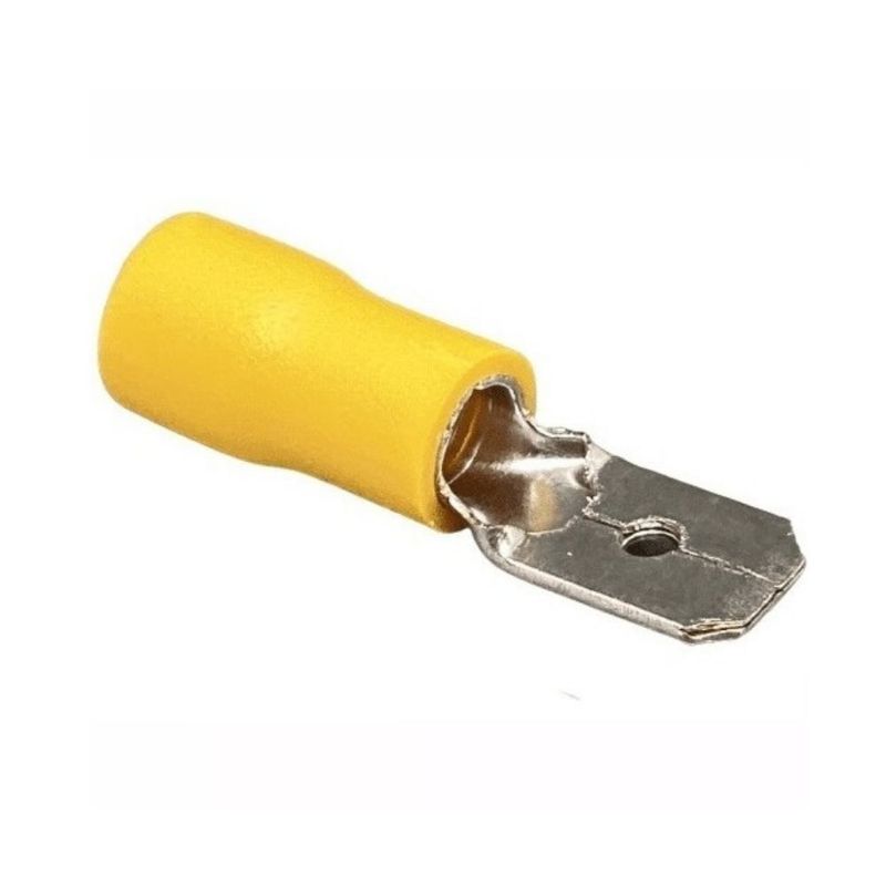 Terminal Encaixe M 4-6mm² Amarelo Eletrokit 20 Peças