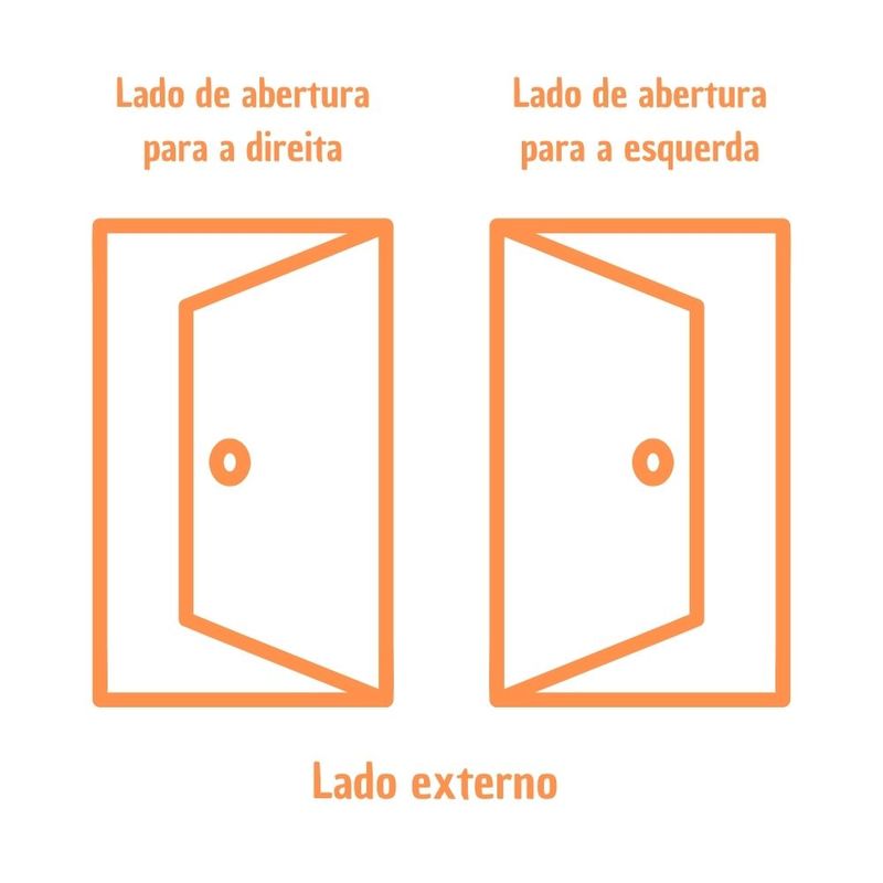 Porta Palheta Alumínio Preto Esquerdo 210x70cm