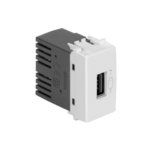 Módulo Carregador USB 1,5A Bivolt Branco Simon 19/20