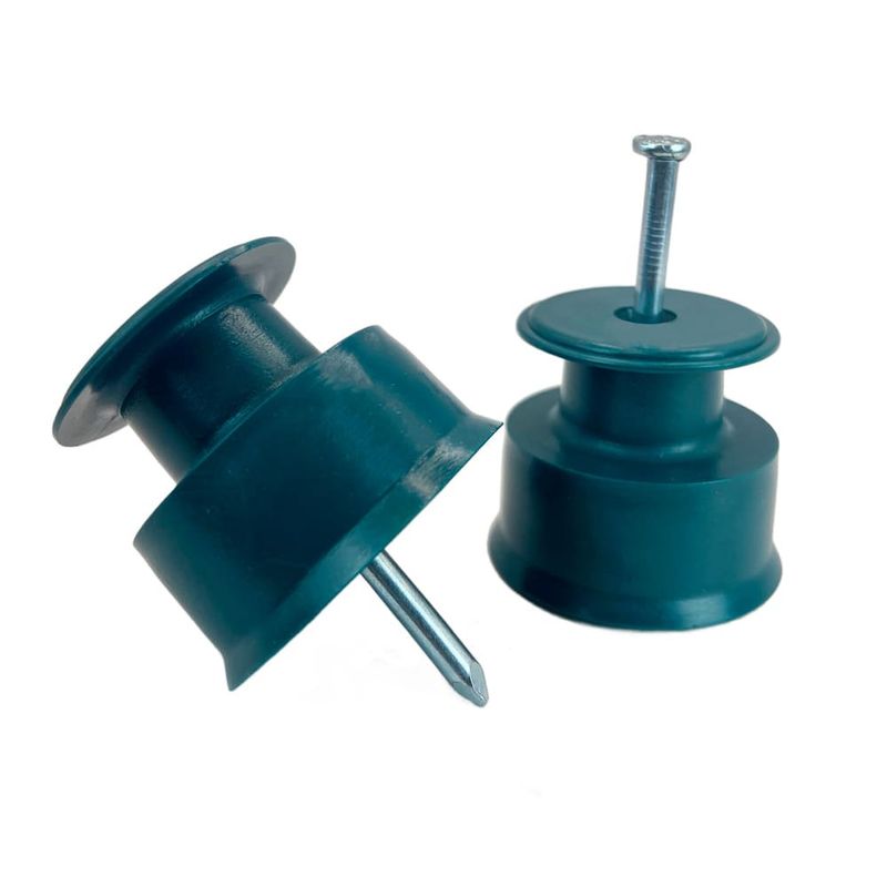 Roldana Plástica com Prego de Aço 36x36mm Sforplast 5 Peças