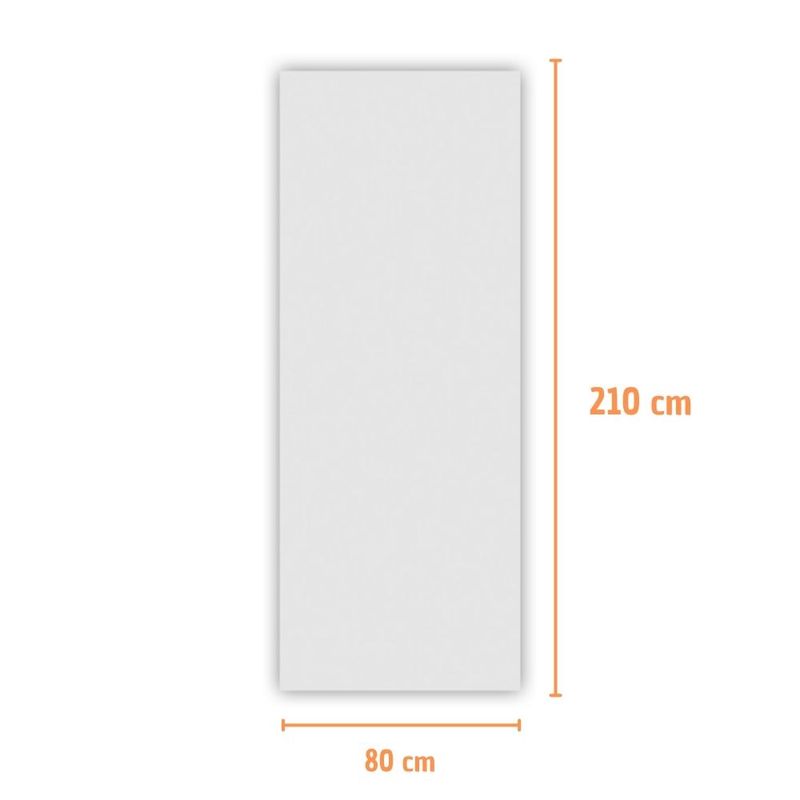 Folha de Porta Lisa Melamínica Colméia Branco 210x80cm