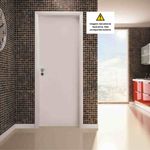 Folha de Porta Lisa Melamínica Colméia Branco 210x80cm