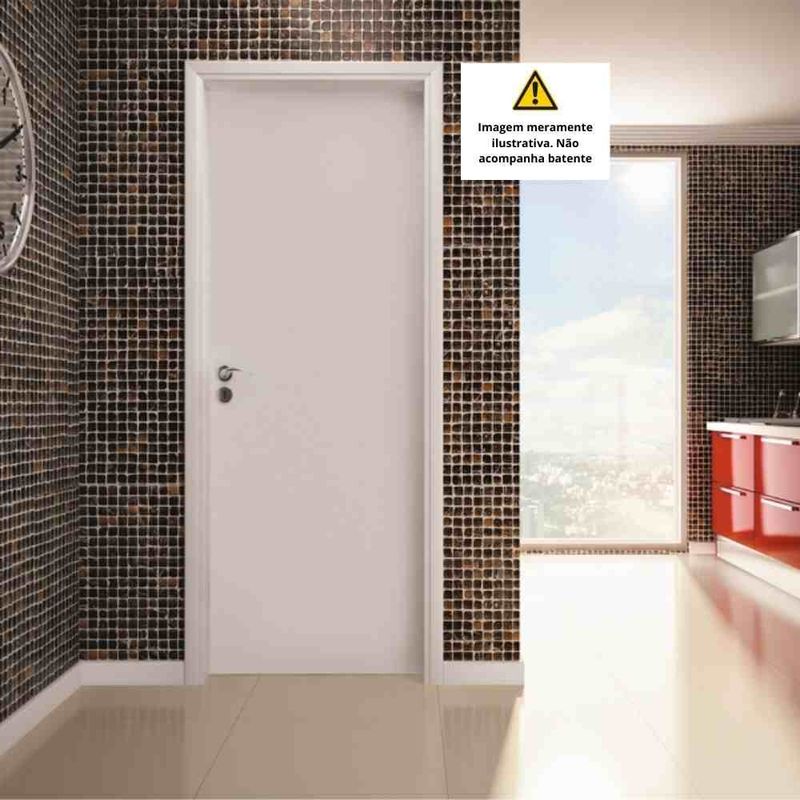 Folha de Porta Lisa Melamínica Colméia Branco 210x80cm