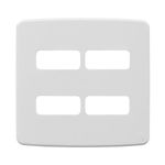 Placa 4 Postos 4x4 sem Suporte Branca Composé