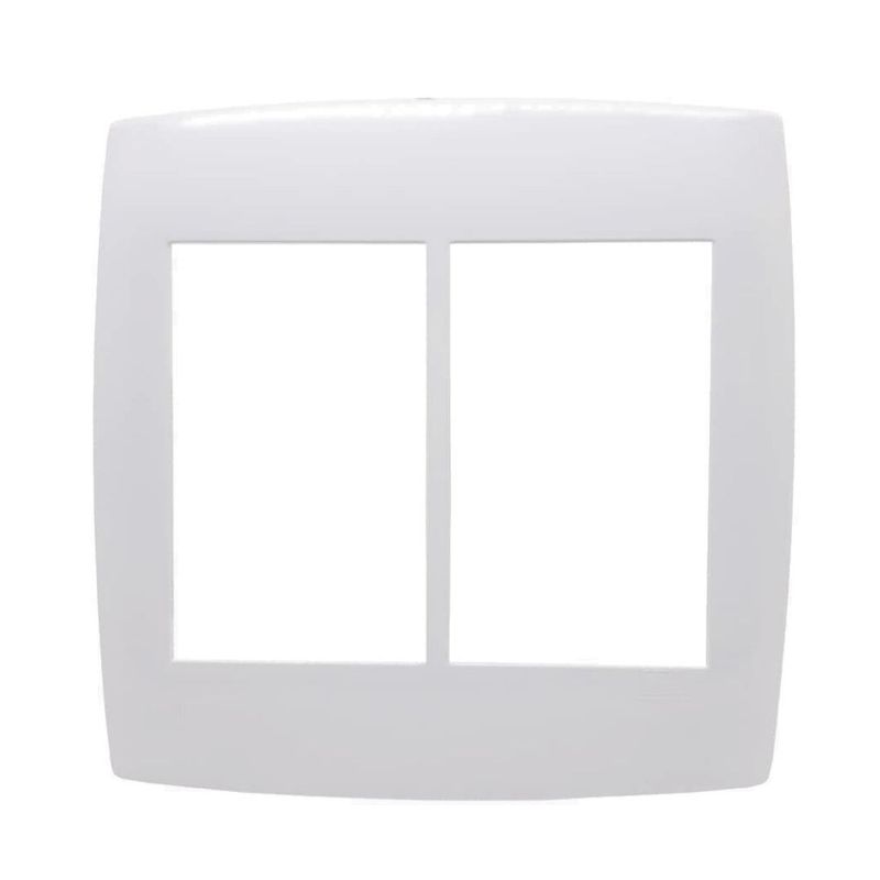 Placa 6 Postos 4x4 com Suporte Branca Home