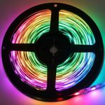 Fita de LED 5 Metros 5W/m IP20 com Controle Remoto RGB 12V