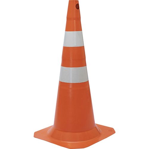 Cone de Sinalização Fit 75cm Polipropileno Plastcor