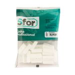 Sapata Lateral 16mm Branca 20 Peças