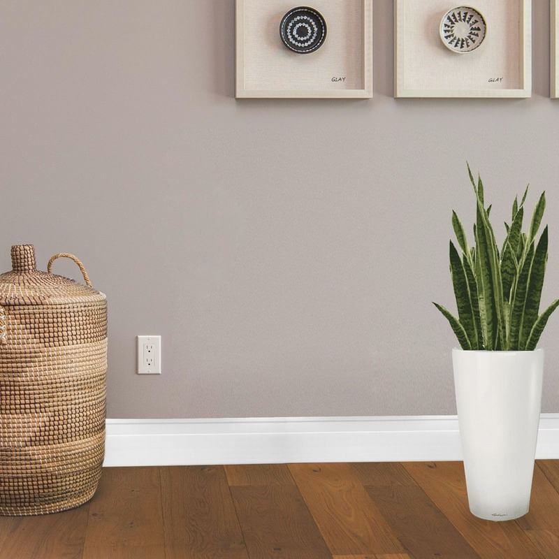 Rodapé PVC Master Branco Frisado 7x240cm