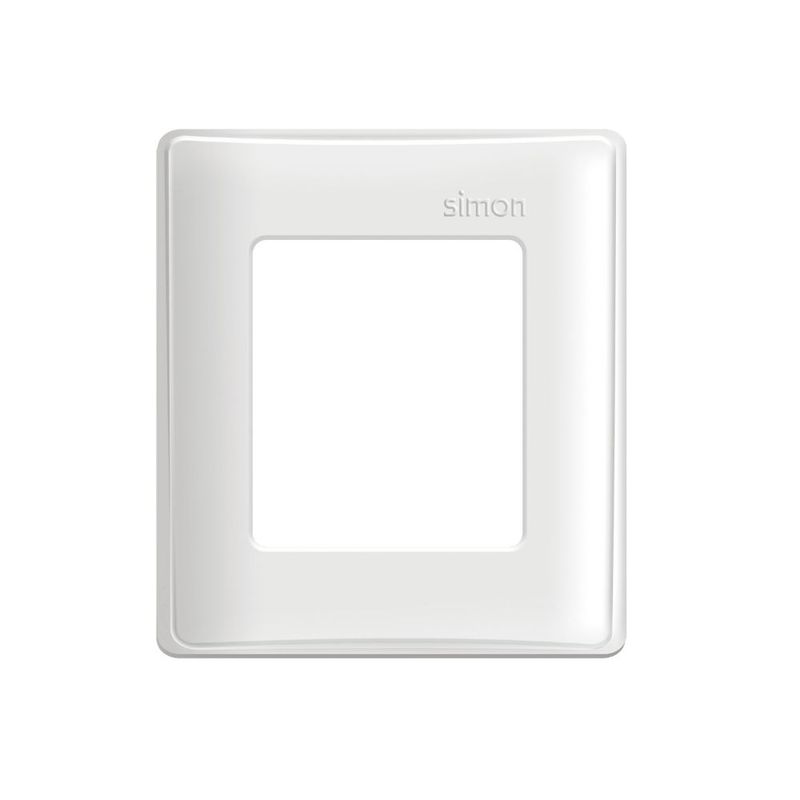 Placa 2 Postos para Caixa de Sobrepor Branca Simon 19/20