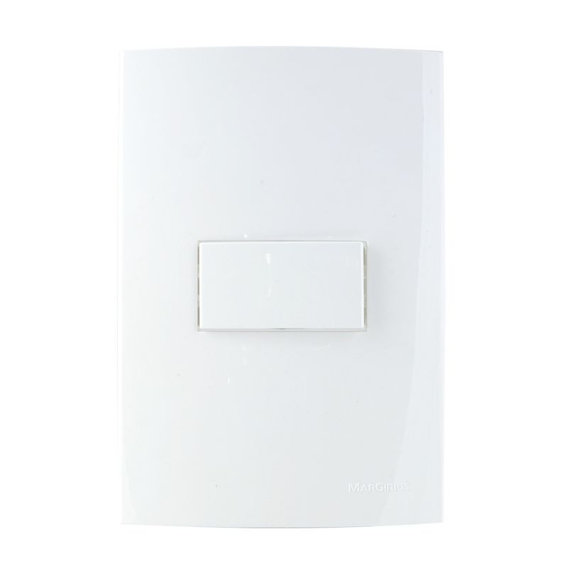 Conjunto Interruptor Simples 10A/250V 4x2 Branco Sleek