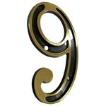 Número 9 Plástico Colonial 13cm