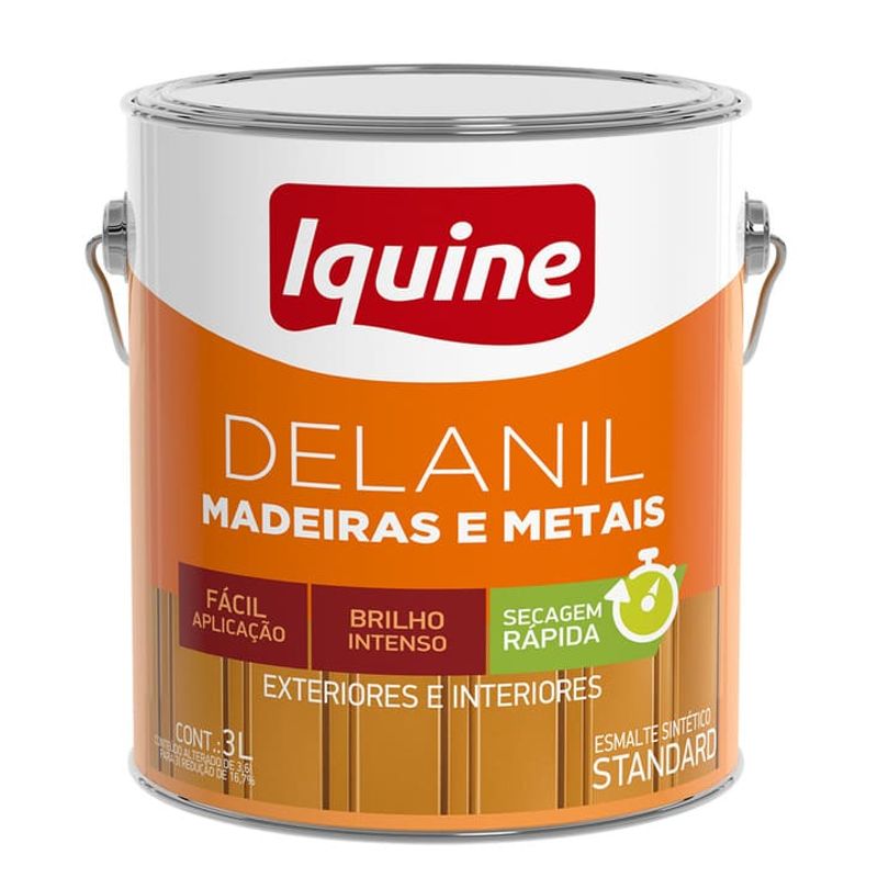 Esmalte Standard Sintético Alto Brilho Delanil Marrom Tabaco 3L