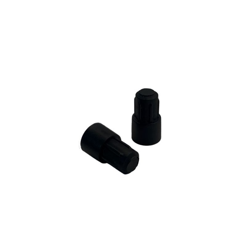 Suporte de Prateleira Macho 6x8mm Preto 20 Peças