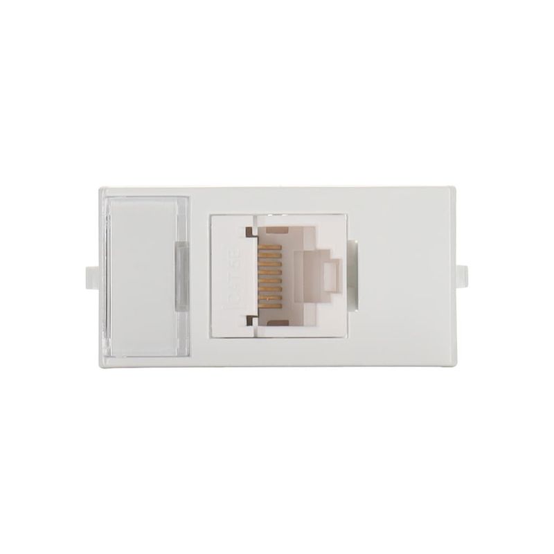 Módulo Tomada Informática RJ45 CAT5E Branco Sleek
