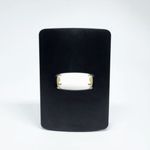 Placa 1 Posto 4x2 com Suporte Preta Gracia Maxx