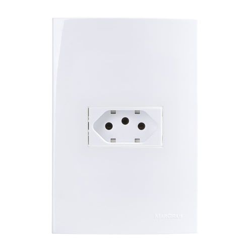 Conjunto Tomada 2P+T 10A 4x2 Sleek Margirius