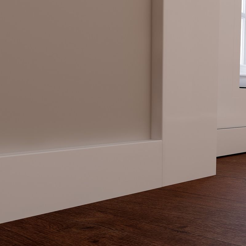 Rodapé Poliestireno Branco Liso 7x1,5x240cm