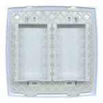 Placa Cega 4x4 com Suporte Branca Home