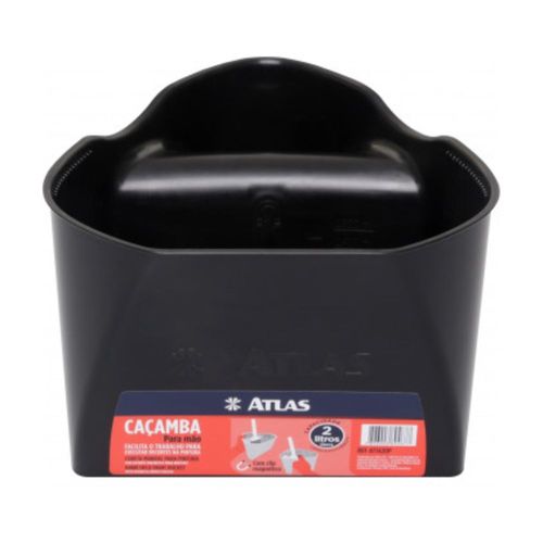 Caçamba Plástica para Pintura AT1420P Preto 2L Atlas