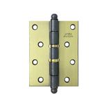 Dobradiça Pino Bola 4"X3" até 48Kg Latonada Oxidada 03 Peças