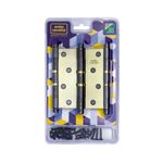 Dobradiça Pino Bola 4"X3" até 48Kg Latonada Oxidada 03 Peças