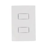 Conjunto 2 Interruptores Simples 10A/250V 4x2 Branco i9